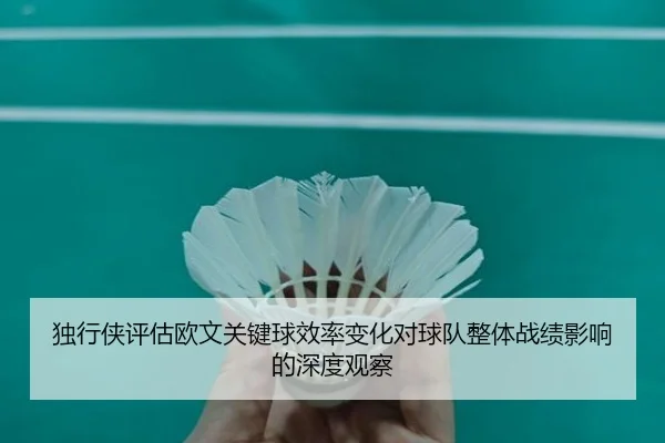 独行侠评估欧文关键球效率变化对球队整体战绩影响的深度观察